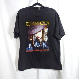 Culture Club The Big Rewind Tour 1998-99 Vintage Band Tee T-Shirt Size Large